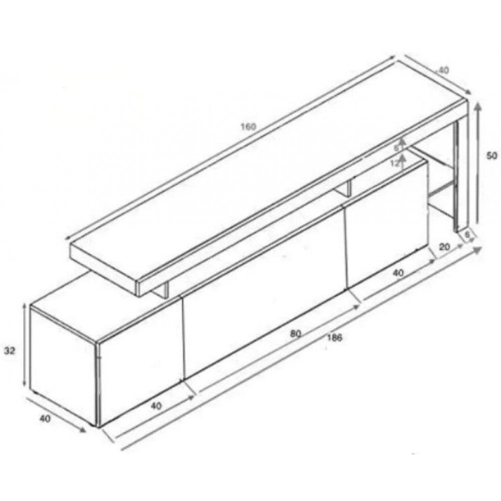 Έπιπλο τηλεόρασης Laima