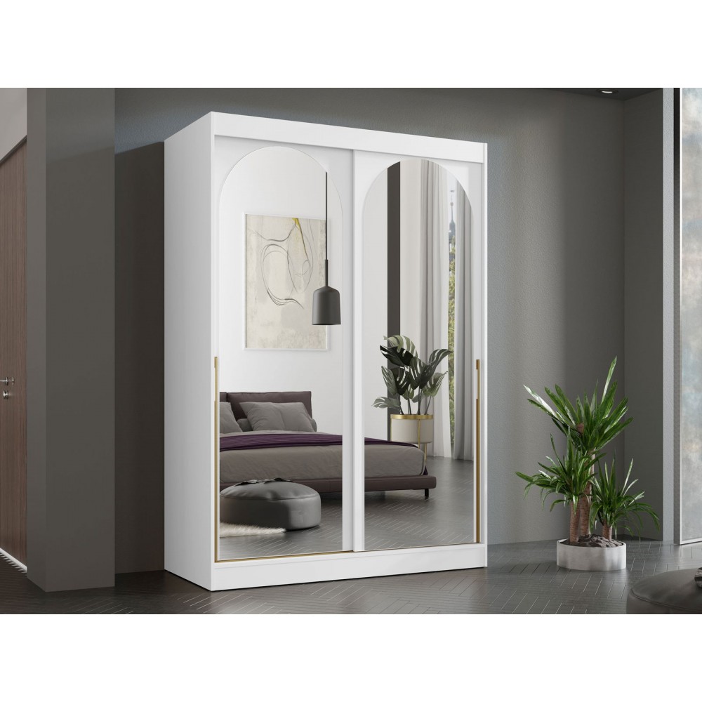 Ντουλάπα Modin συρόμενη-Leuko-Μήκος: 150 εκ.