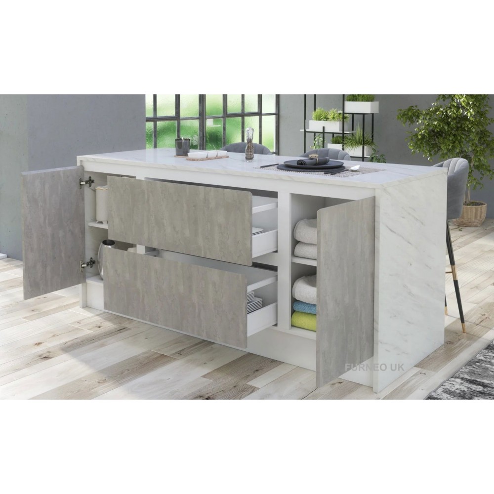 Επιδαπέδιο ντουλάπι νησίδας Lavinia