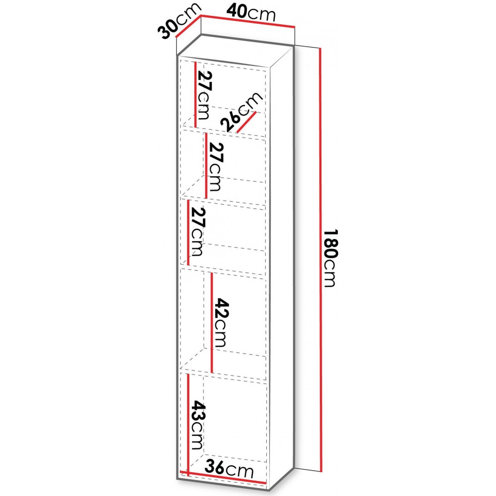 Κρεμαστή στήλη Capital I 40x30x180