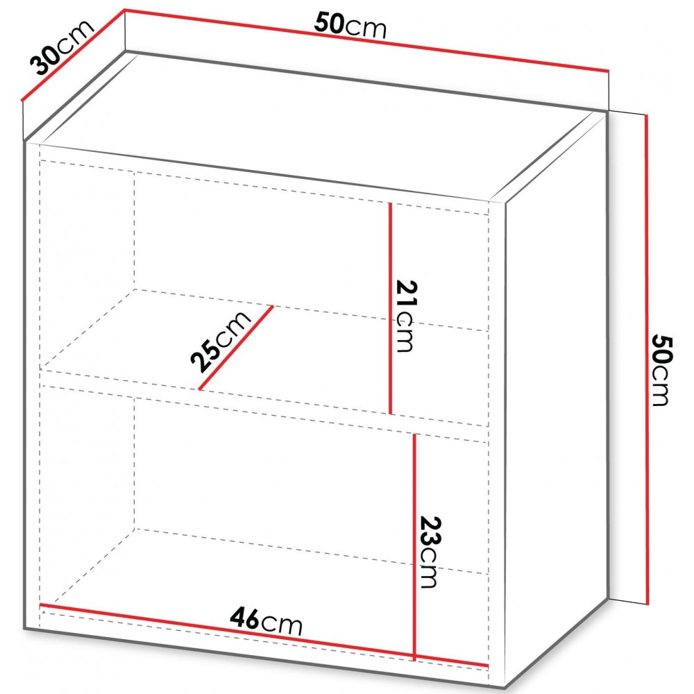 Κρεμαστό ντουλάπι Capital II 50x30x50