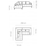 Γωνιακός καναπές Magnito-Mple-Αριστερή