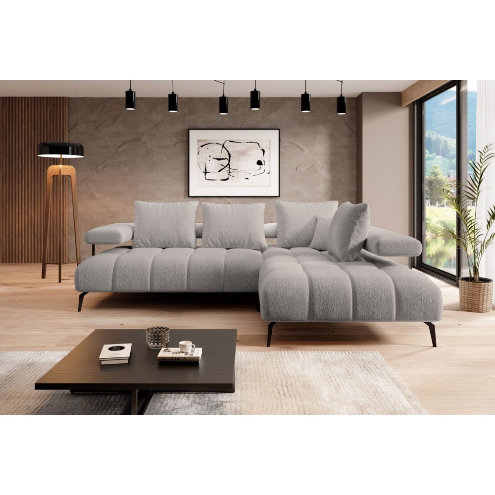 Γωνιακός καναπές Magnito-Ekrou-Δεξιά