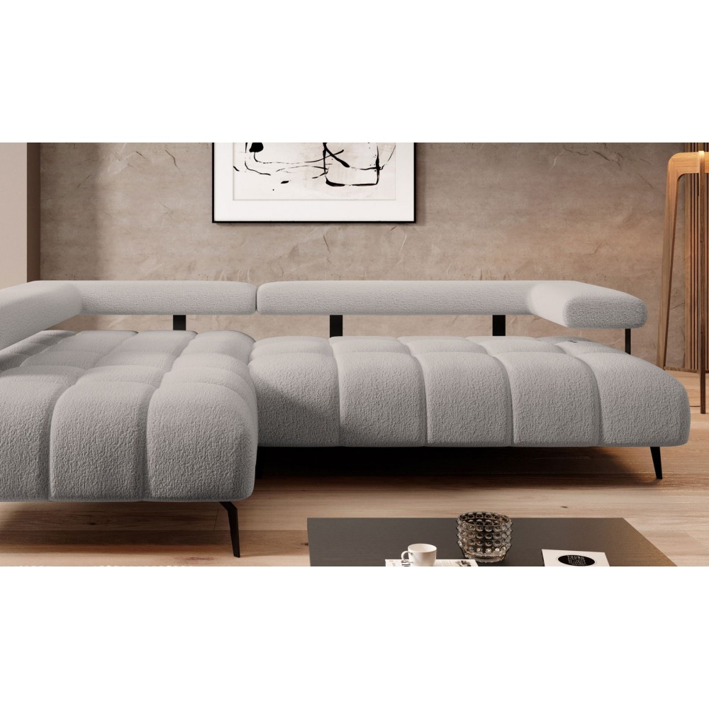 Γωνιακός καναπές Magnito-Ekrou-Δεξιά