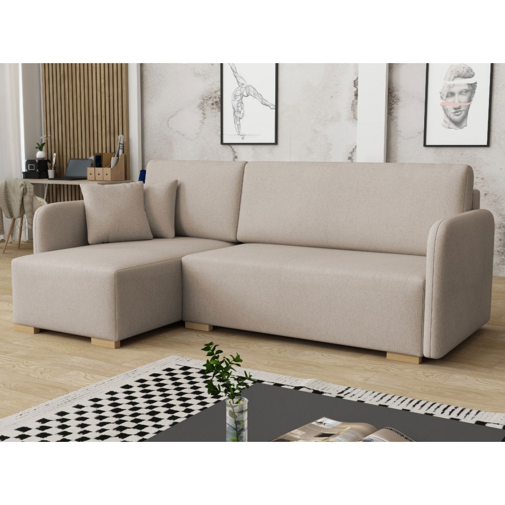 Γωνιακός καναπές Como-Beige