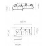 Γωνιακός καναπές Magnito Mini-Kyparissi-Αριστερά