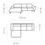 Γωνιακός καναπές Sanur-Mpez-Δεξιά