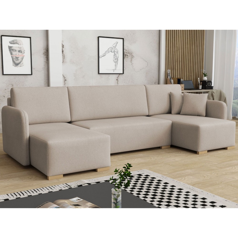 Γωνιακός καναπές Como U-Beige