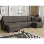 Γωνιακός καναπές Como U-Gkri Skouro