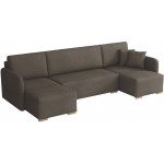 Γωνιακός καναπές Como U-Gkri Skouro