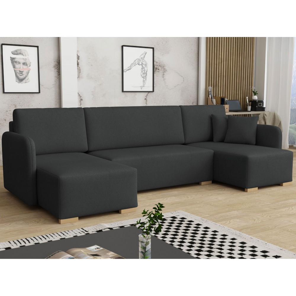 Γωνιακός καναπές Como U-Anthraki