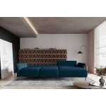 Γωνιακός καναπές Josephine -Petrol-Αριστερή