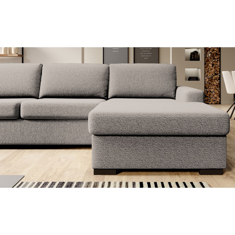 Γωνιακός καναπές Orchid-Ekrou-Δεξιά