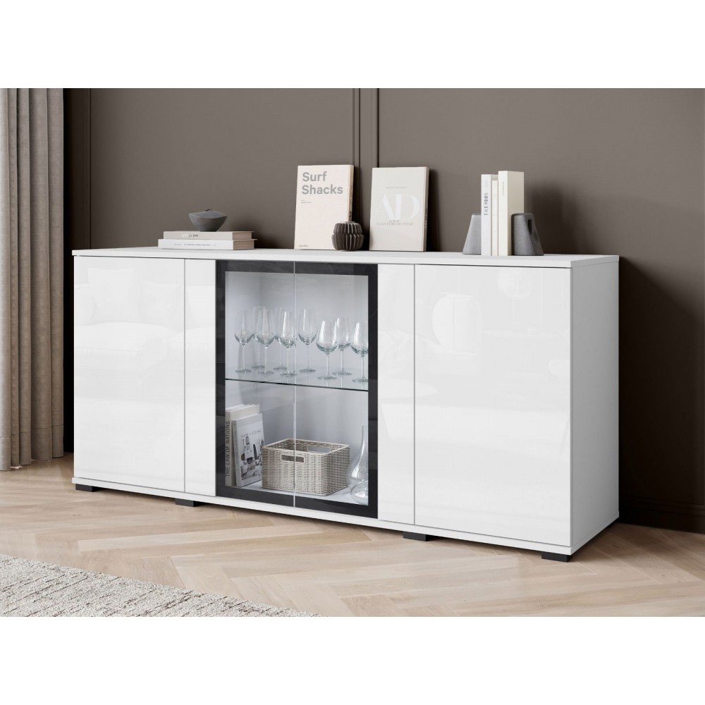 Μπουφές Caro SB 4D-Leuko-Leuko gualistero 150x40x70