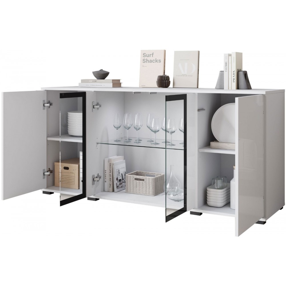 Μπουφές Caro SB 4D-Leuko-Leuko gualistero 150x40x70