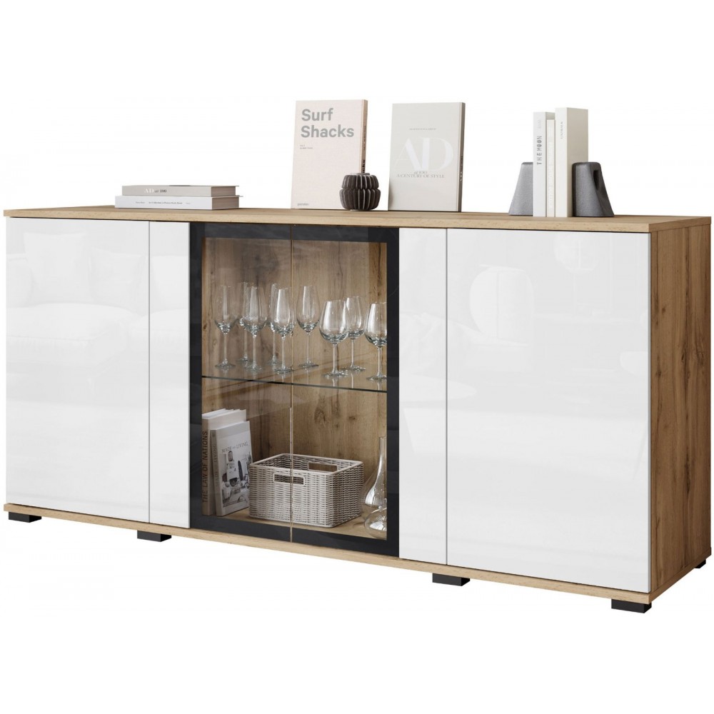 Μπουφές Caro SB 4D-Fusiko-Leuko gualistero 150x40x70