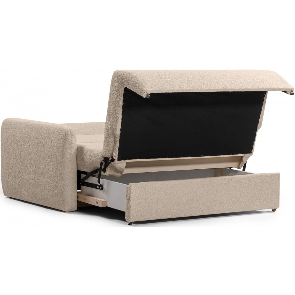 Πολυθρόνα - Κρεβάτι Nuvia-Beige 140x105x85