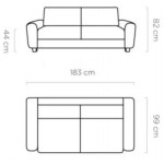 Καναπές Riviera διθέσιος-Prasino