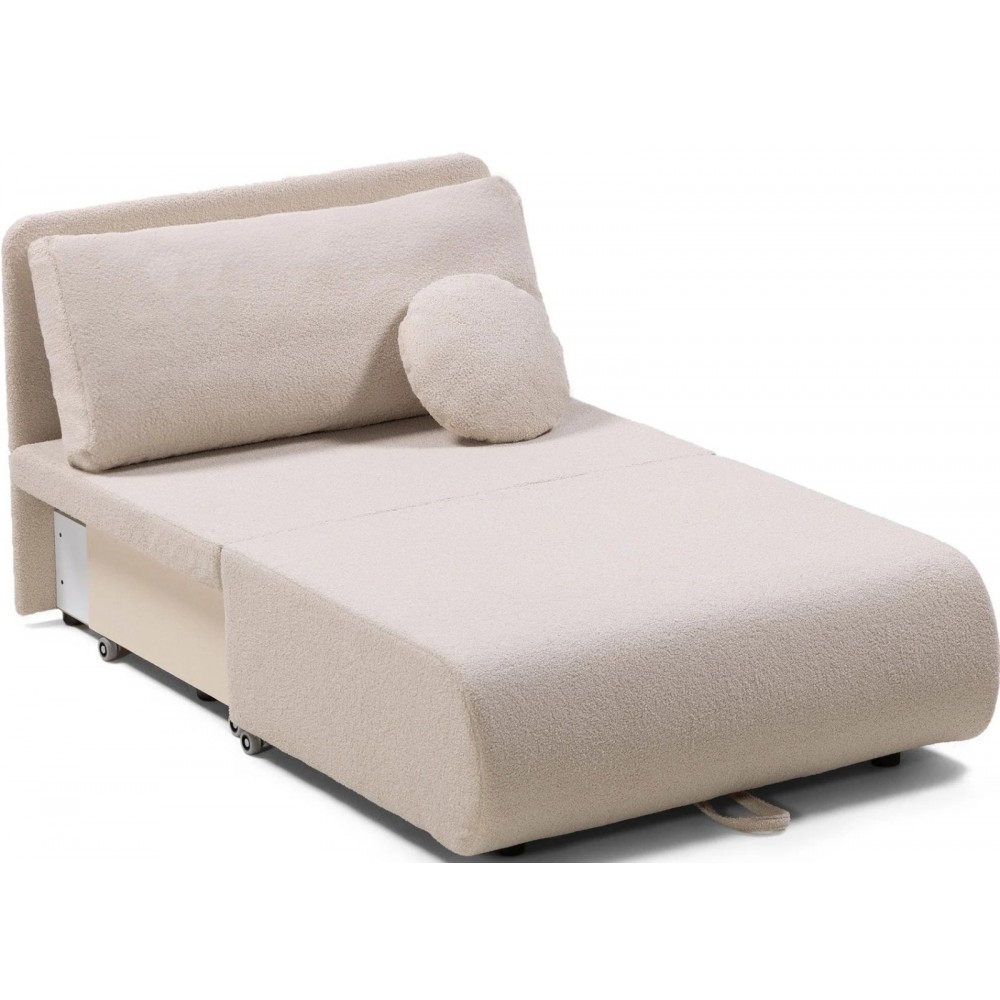 Πολυθρόνα - Κρεβάτι Boucle-Beige 101x83x87