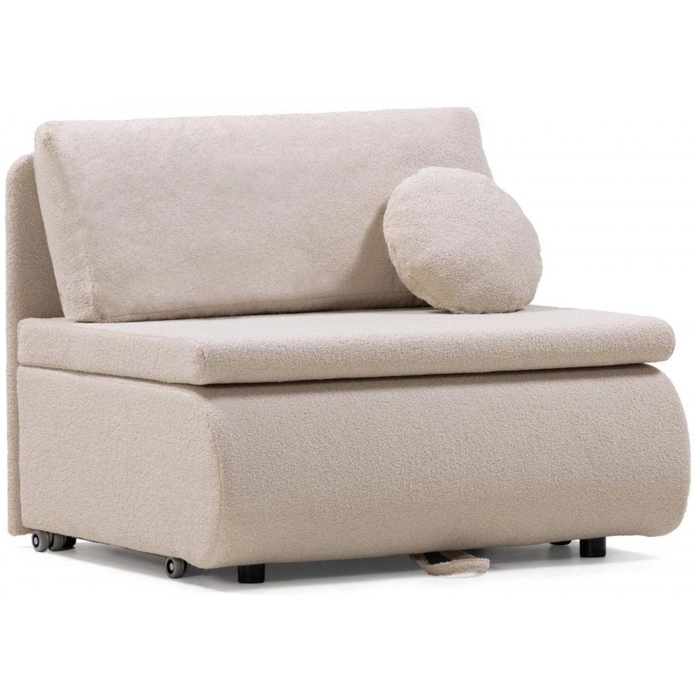 Πολυθρόνα - Κρεβάτι Boucle-Beige 101x83x87