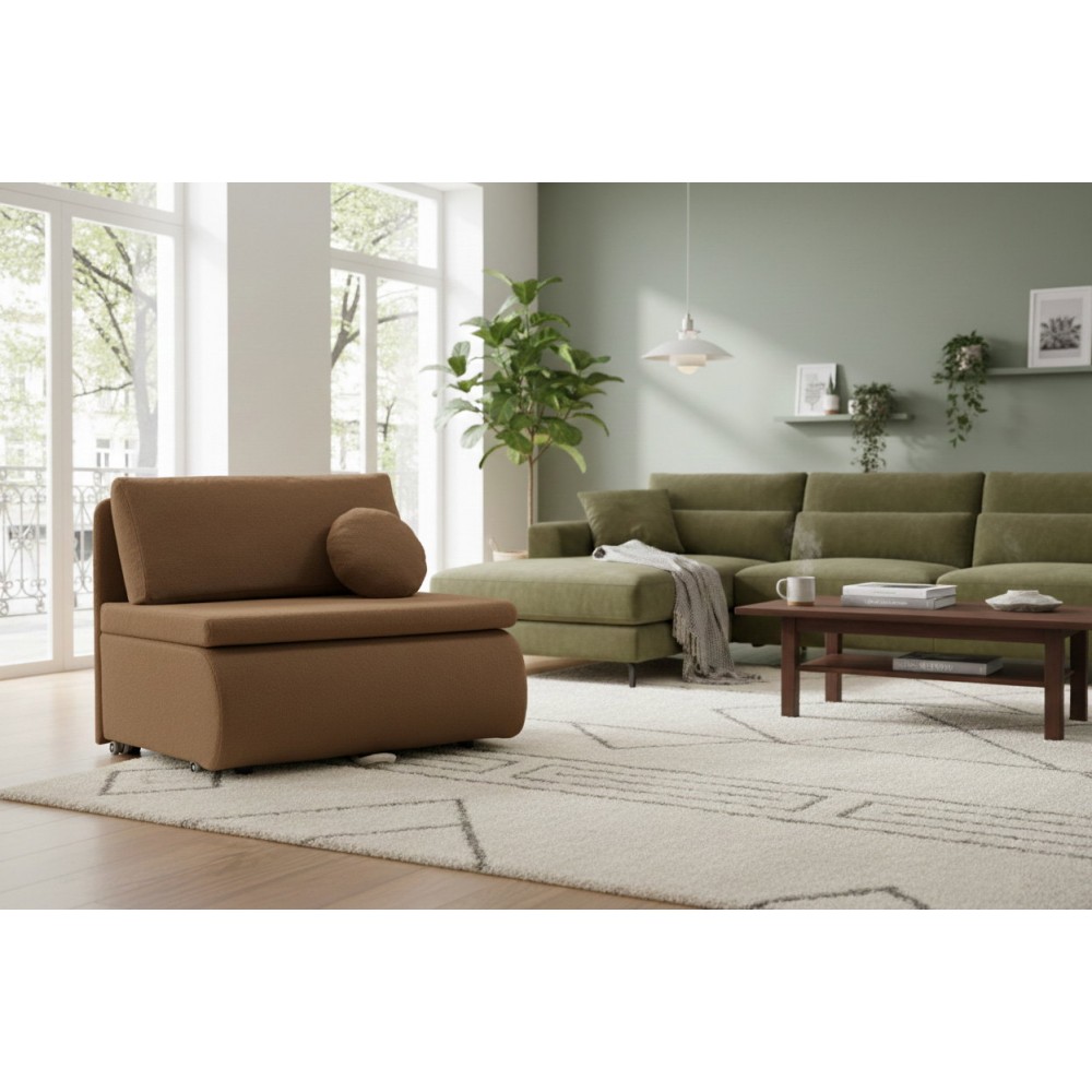 Πολυθρόνα - Κρεβάτι Boucle-Kafe 101x83x87