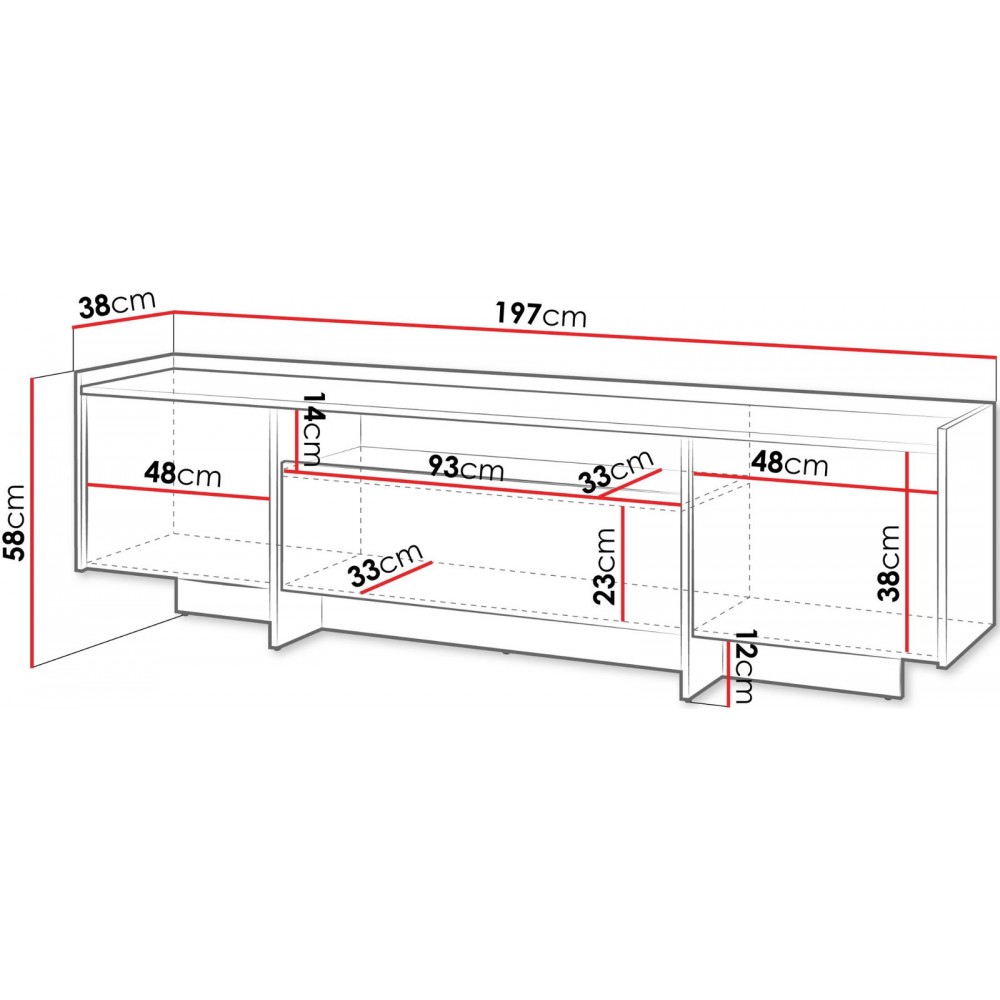 Έπιπλο τηλεόρασης Japandi-Fusiko