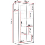 Ντουλάπα Tireno δίφυλλη