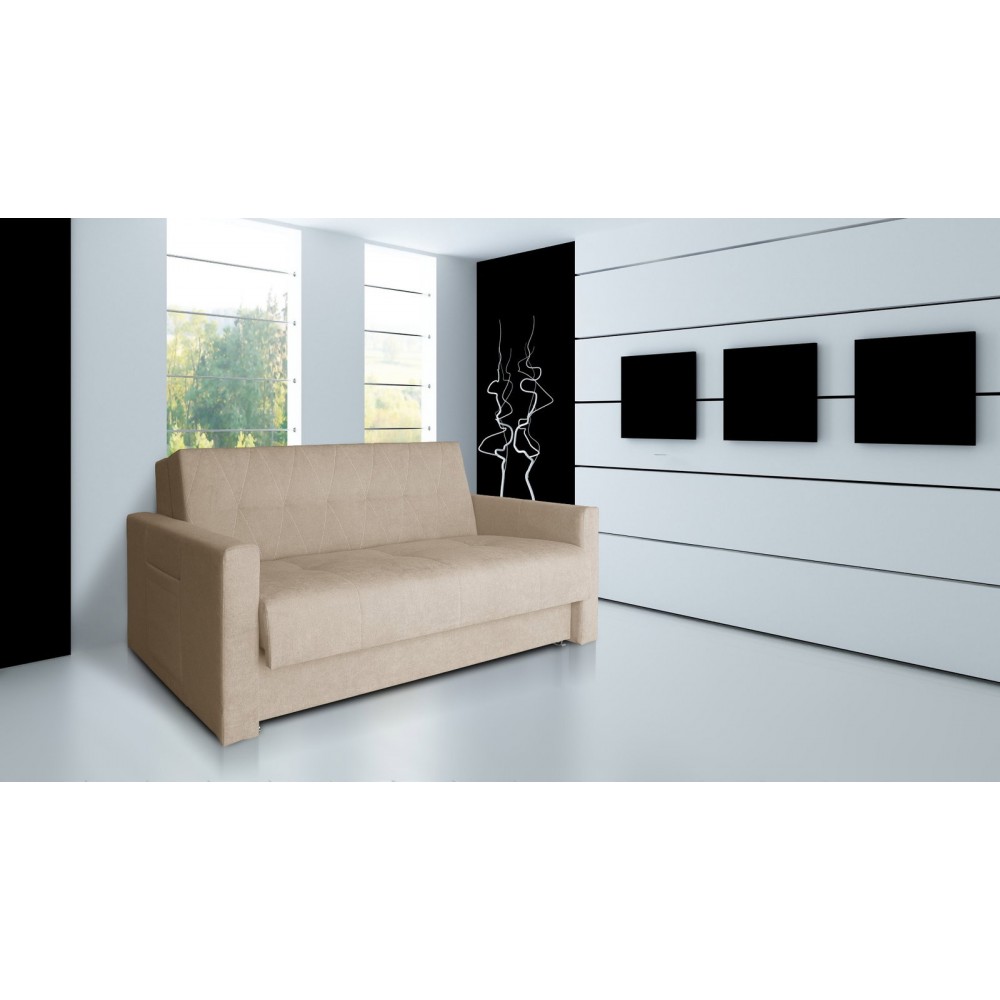 Καναπές - κρεβάτι Rhombus-Beige 166x105x87