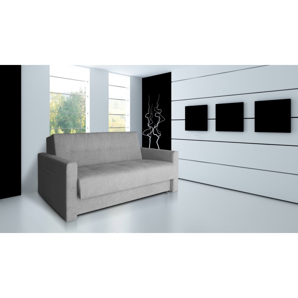 Καναπές - κρεβάτι Rhombus-Cement 166x105x87