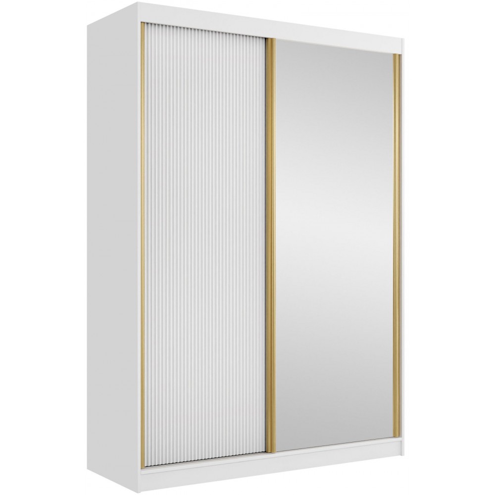 Ντουλάπα Tireno 2D συρόμενη - Λευκή