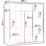 Ντουλάπα Tireno 3D συρόμενη