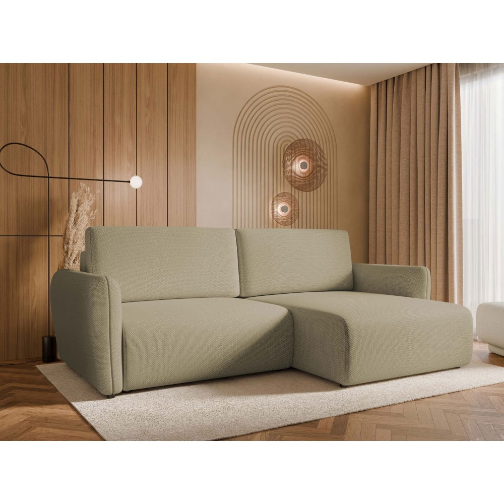 Γωνιακός καναπές Goya Slim-Mpez Skouro