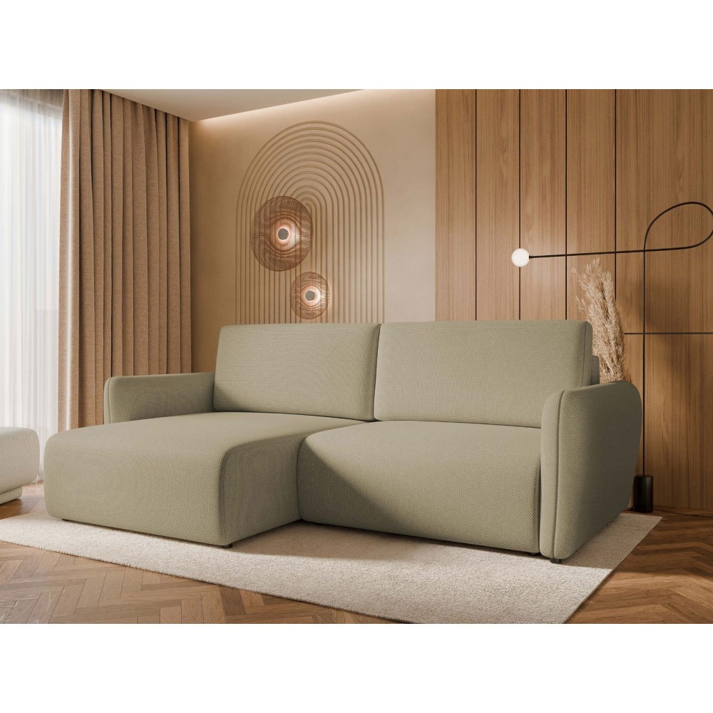 Γωνιακός καναπές Goya Slim-Mpez Skouro