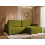 Γωνιακός καναπές Goya Slim-Prasino