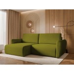 Γωνιακός καναπές Goya Slim-Prasino