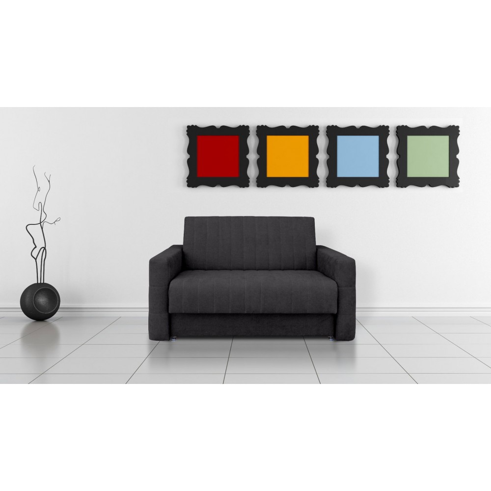Καναπές - κρεβάτι Chaise-Gkri Skouro 137x105x86
