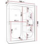 Ντουλάπα Bahrajn 150 συρόμενη-Mauro