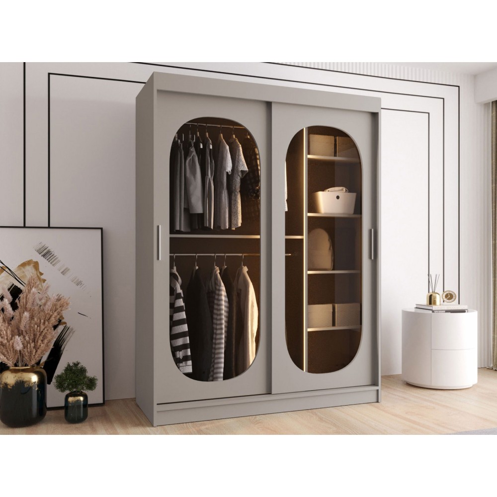 Ντουλάπα Bahrajn 150 συρόμενη-Cashmere