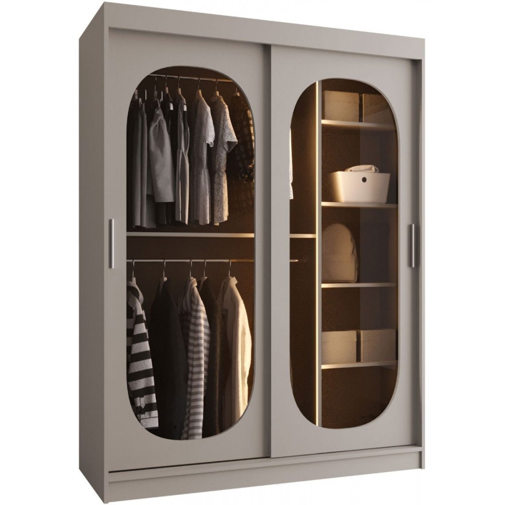 Ντουλάπα Bahrajn 150 συρόμενη-Cashmere