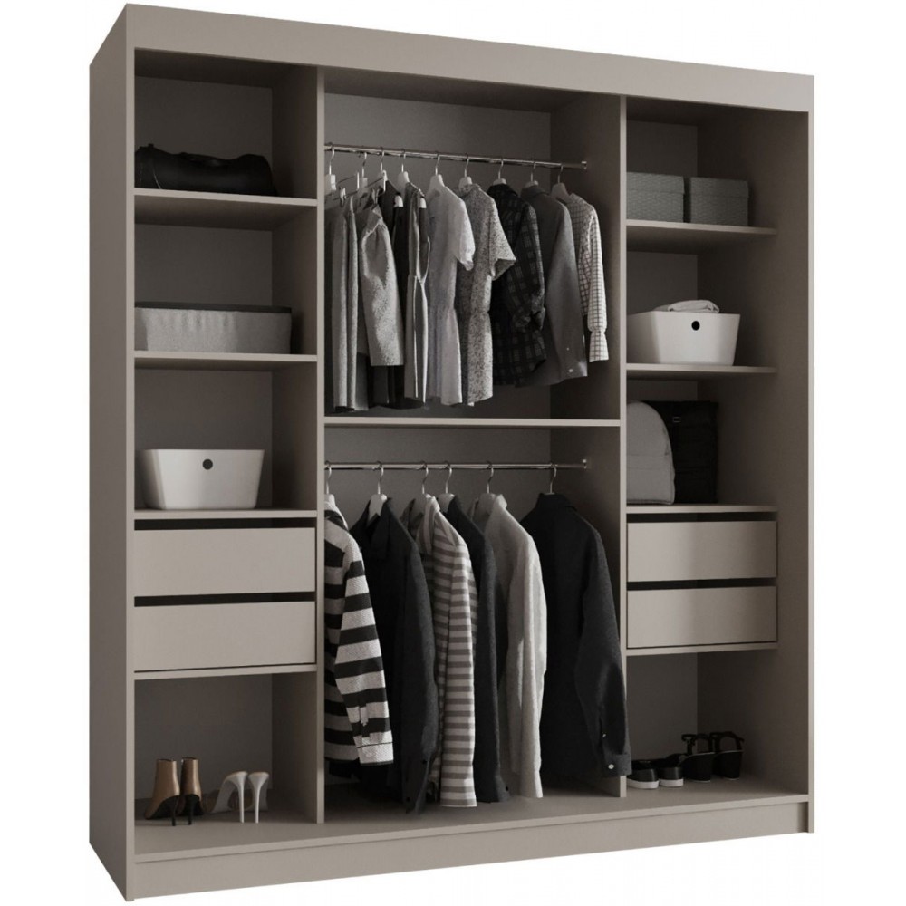 Ντουλάπα Bahrajn 180 συρόμενη-Mauro