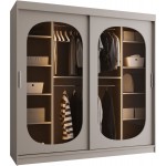 Ντουλάπα Bahrajn 200 συρόμενη-Cashmere