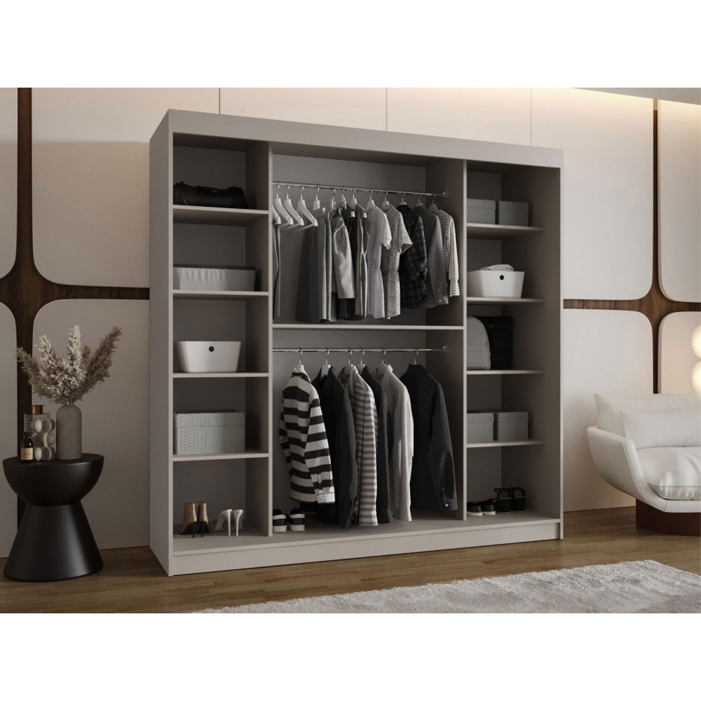 Ντουλάπα Bahrajn 200 συρόμενη-Cashmere