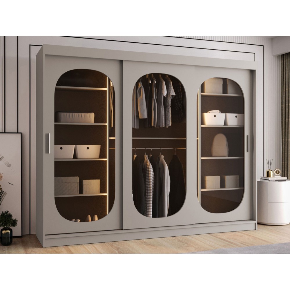 Ντουλάπα Bahrajn 250 συρόμενη-Cashmere