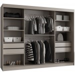 Ντουλάπα Bahrajn Plus συρόμενη 250x62x200