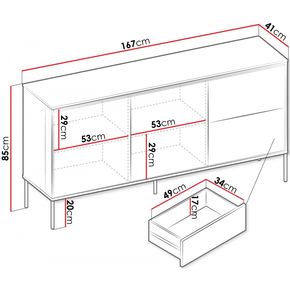 Μπουφές Visso VI-04