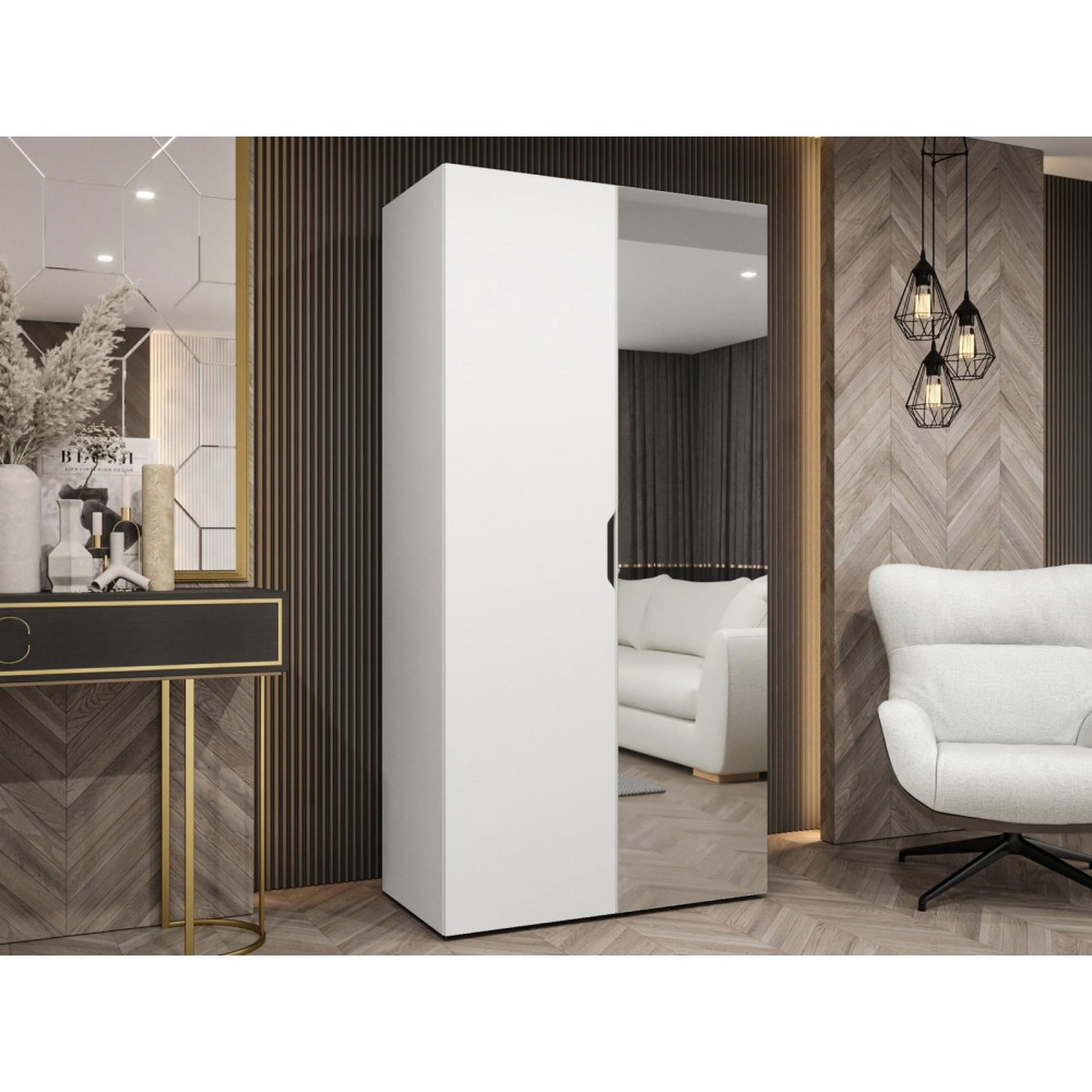 Ντουλάπα Malaga plus δίφυλλη-Leuko