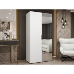 Ντουλάπα Malaga plus δίφυλλη-Leuko