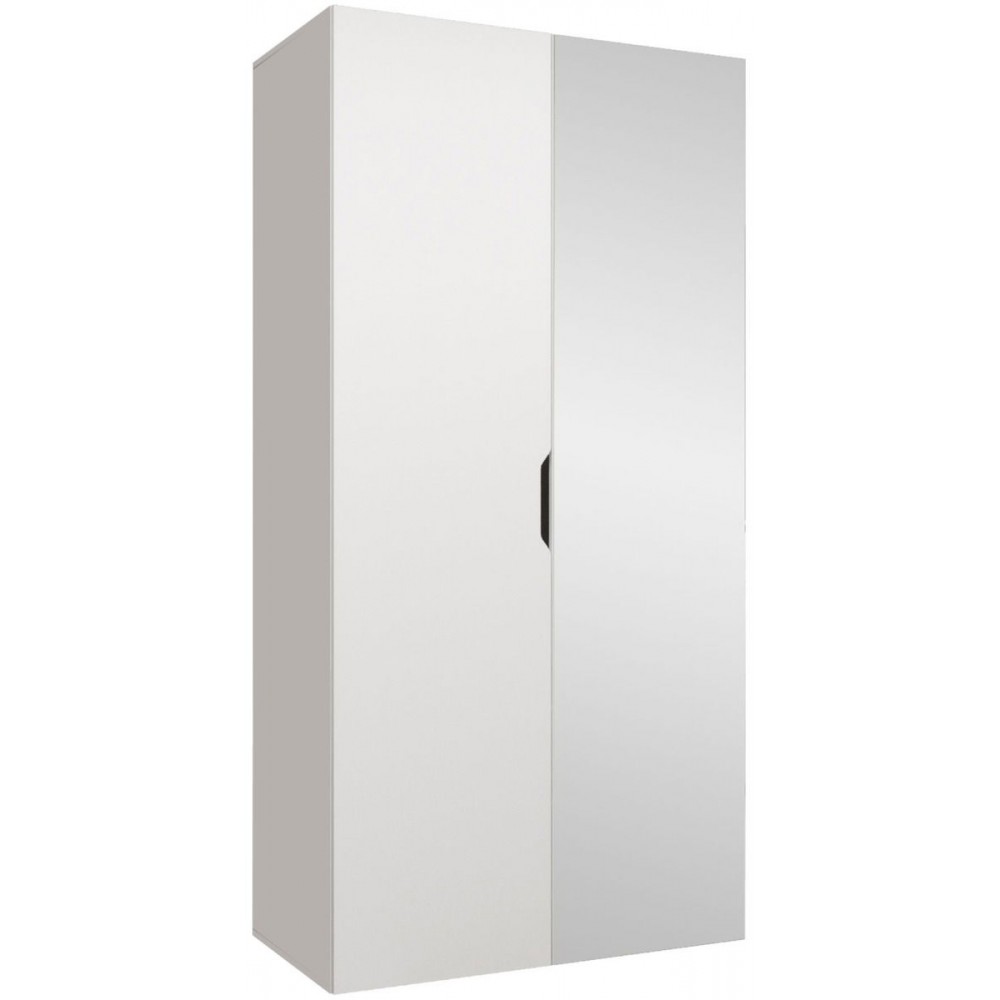 Ντουλάπα Malaga plus δίφυλλη-Leuko