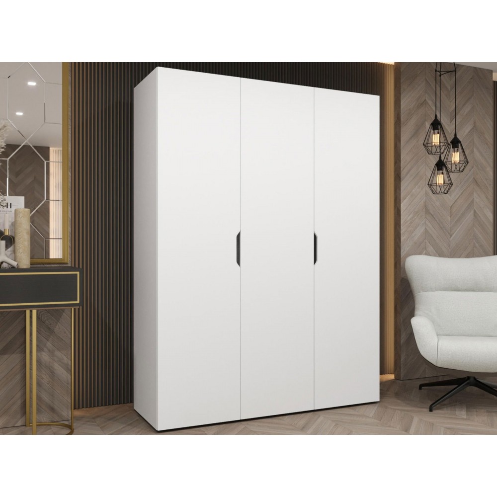 Ντουλάπα Malaga τρίφυλλη-Leuko