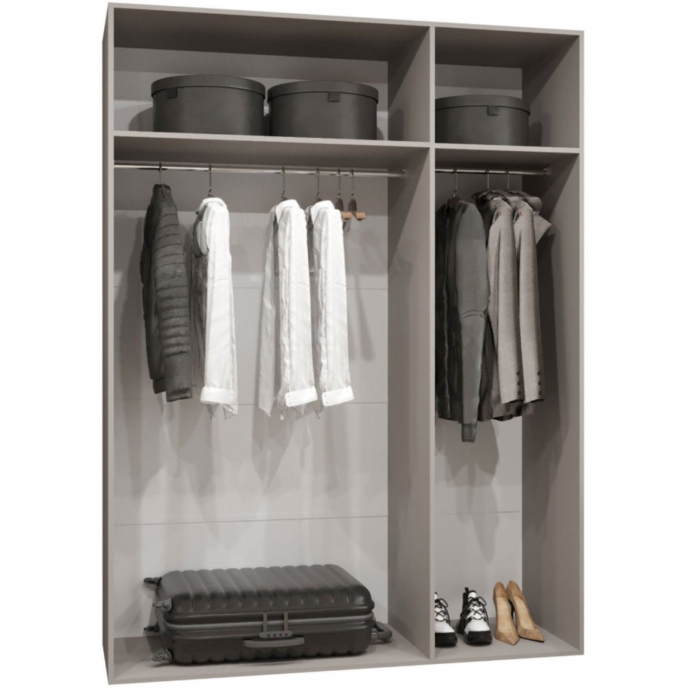 Ντουλάπα Malaga τρίφυλλη-Mauro